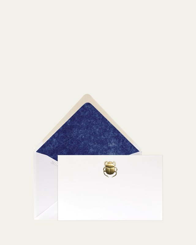 Scarab Stationery Set, Box of 12